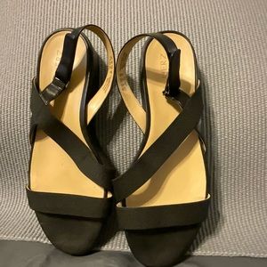 Naturalizer Jet Black Platform Sandals